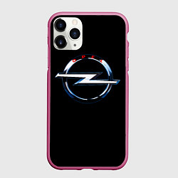 Чехол iPhone 11 Pro матовый Opel sport auto trend, цвет: 3D-малиновый