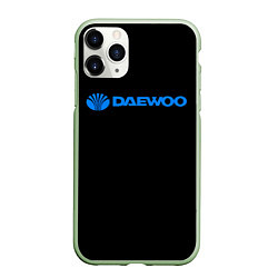 Чехол iPhone 11 Pro матовый Daewoo sport korea, цвет: 3D-салатовый