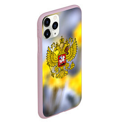 Чехол iPhone 11 Pro матовый Русская земля герб, цвет: 3D-розовый — фото 2