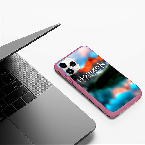 Чехол iPhone 11 Pro матовый Хорайзен гейм / 3D-Малиновый – фото 3