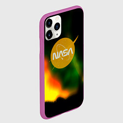 Чехол iPhone 11 Pro матовый Nasa spacestar, цвет: 3D-фиолетовый — фото 2