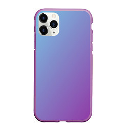 Чехол iPhone 11 Pro матовый Градиент - слива в небе, цвет: 3D-фиолетовый