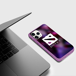 Чехол iPhone 11 Pro матовый Dota 2 valve, цвет: 3D-фиолетовый — фото 2