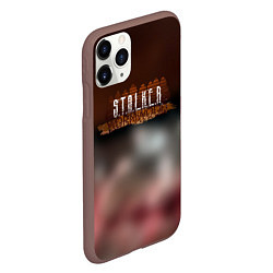 Чехол iPhone 11 Pro матовый Stalker припять зона, цвет: 3D-коричневый — фото 2
