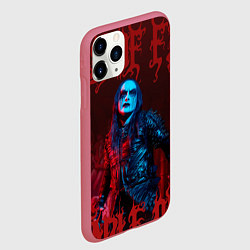 Чехол iPhone 11 Pro матовый Cradle Of Filth: Dani Filth, цвет: 3D-малиновый — фото 2