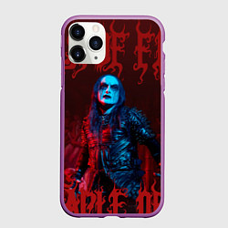 Чехол iPhone 11 Pro матовый Cradle Of Filth: Dani Filth, цвет: 3D-фиолетовый