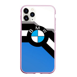 Чехол iPhone 11 Pro матовый Bmw sport geometry, цвет: 3D-розовый