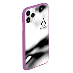 Чехол iPhone 11 Pro матовый Assassins Creed logo texture, цвет: 3D-фиолетовый — фото 2