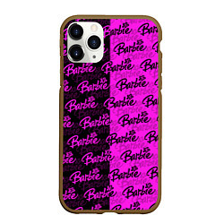 Чехол iPhone 11 Pro матовый Bardie - pattern - black, цвет: 3D-коричневый