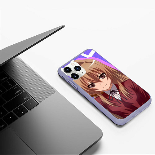 Чехол iPhone 11 Pro матовый Toradora Тайга Aisaka / 3D-Светло-сиреневый – фото 3