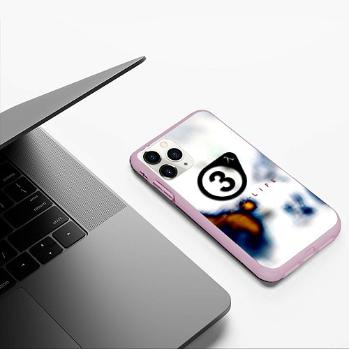 Чехол iPhone 11 Pro матовый Half life freeman / 3D-Розовый – фото 3