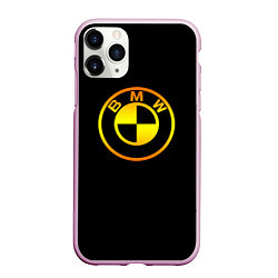 Чехол iPhone 11 Pro матовый Bmw sport gradient, цвет: 3D-розовый