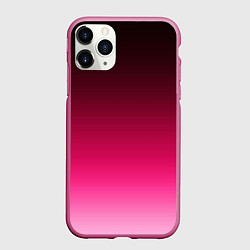 Чехол iPhone 11 Pro матовый Розово-малиновый градиент, цвет: 3D-малиновый