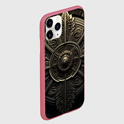 Чехол iPhone 11 Pro матовый Узор в скандинавском стиле, цвет: 3D-малиновый — фото 2