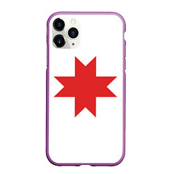 Чехол iPhone 11 Pro матовый Флаг Удмуртии, цвет: 3D-фиолетовый