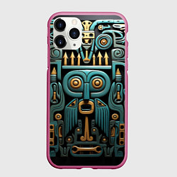 Чехол iPhone 11 Pro матовый Рисунок в египетском стиле, цвет: 3D-малиновый