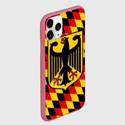 Чехол iPhone 11 Pro матовый Germany, цвет: 3D-малиновый — фото 2