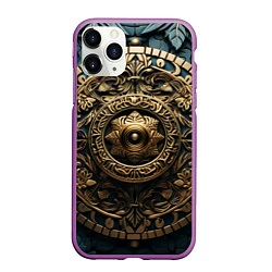 Чехол iPhone 11 Pro матовый Орнамент в кельтском стиле, цвет: 3D-фиолетовый
