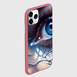 Чехол iPhone 11 Pro матовый Нейро око, цвет: 3D-малиновый — фото 2