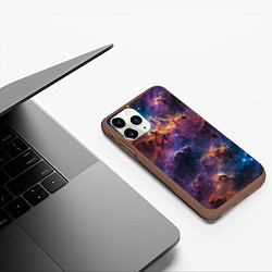 Чехол iPhone 11 Pro матовый Космическая туманность, цвет: 3D-коричневый — фото 2