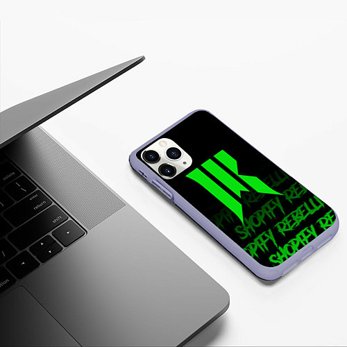 Чехол iPhone 11 Pro матовый Shopify Rebellion / 3D-Светло-сиреневый – фото 3