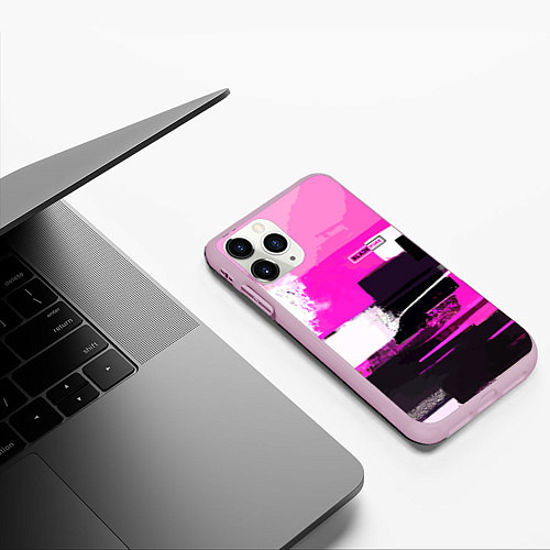 Чехол iPhone 11 Pro матовый Black pink - girl-group - South Korea / 3D-Розовый – фото 3