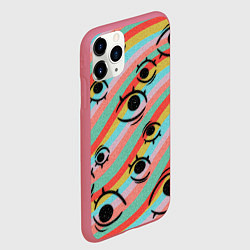 Чехол iPhone 11 Pro матовый Not to panic, цвет: 3D-малиновый — фото 2