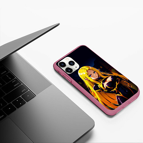 Чехол iPhone 11 Pro матовый Альфа - Сад теней / 3D-Малиновый – фото 3