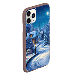 Чехол iPhone 11 Pro матовый Зимнее предновогоднее настроение, цвет: 3D-коричневый — фото 2