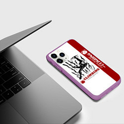 Чехол iPhone 11 Pro матовый Альпинист скалолаз, цвет: 3D-фиолетовый — фото 2