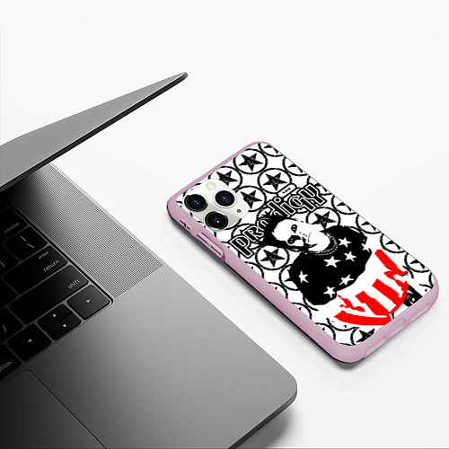 Чехол iPhone 11 Pro матовый The Prodigy Keith Flint firestarter / 3D-Розовый – фото 3