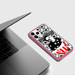 Чехол iPhone 11 Pro матовый The Prodigy Keith Flint firestarter, цвет: 3D-малиновый — фото 2