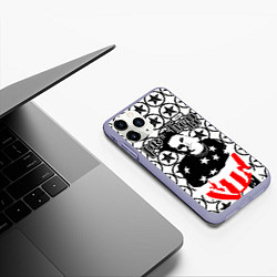 Чехол iPhone 11 Pro матовый The Prodigy Keith Flint firestarter, цвет: 3D-светло-сиреневый — фото 2