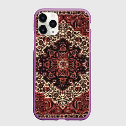 Чехол iPhone 11 Pro матовый Ковролин, цвет: 3D-фиолетовый