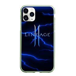 Чехол iPhone 11 Pro матовый Lineage storm, цвет: 3D-салатовый