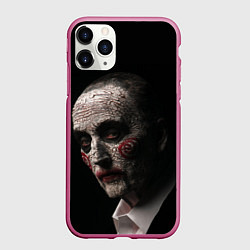 Чехол iPhone 11 Pro матовый Джон Крамер пила в гриме куклы