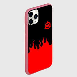 Чехол iPhone 11 Pro матовый Battletoads fire team, цвет: 3D-малиновый — фото 2