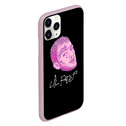 Чехол iPhone 11 Pro матовый Lil Peep rip 21, цвет: 3D-розовый — фото 2