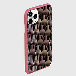 Чехол iPhone 11 Pro матовый Разноцветные амфоры, цвет: 3D-малиновый — фото 2