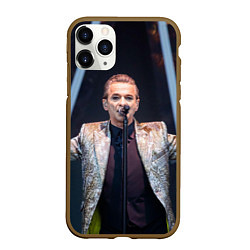 Чехол iPhone 11 Pro матовый Depeche Mode - Dave Gahan stage memento mori, цвет: 3D-коричневый