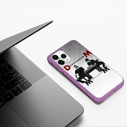 Чехол iPhone 11 Pro матовый Depeche Mode - Mememto Mori Dave and Martin, цвет: 3D-фиолетовый — фото 2