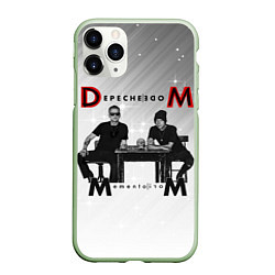 Чехол iPhone 11 Pro матовый Depeche Mode - Mememto Mori Dave and Martin, цвет: 3D-салатовый
