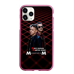 Чехол iPhone 11 Pro матовый Depeche Mode - Dave Martin memento mori tour, цвет: 3D-малиновый