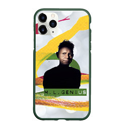 Чехол iPhone 11 Pro матовый Depeche Mode - Martin Gore VCMG, цвет: 3D-темно-зеленый