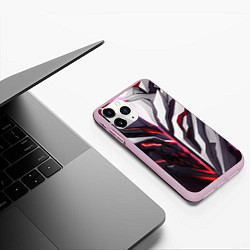 Чехол iPhone 11 Pro матовый Броня адская и райская красная, цвет: 3D-розовый — фото 2