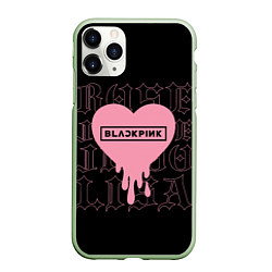 Чехол iPhone 11 Pro матовый Blackpink: Jisoo Jennie Rose Lisa, цвет: 3D-салатовый