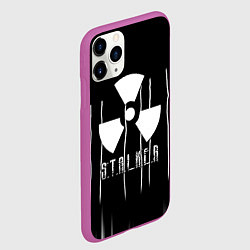 Чехол iPhone 11 Pro матовый Stalker чернобыль, цвет: 3D-фиолетовый — фото 2