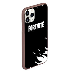 Чехол iPhone 11 Pro матовый Fortnite fire flame, цвет: 3D-коричневый — фото 2