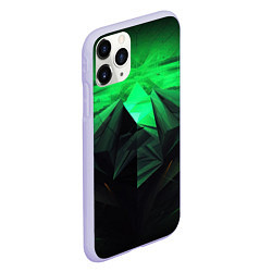 Чехол iPhone 11 Pro матовый Зеленая абстракция: симфония природы, цвет: 3D-светло-сиреневый — фото 2