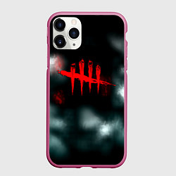 Чехол iPhone 11 Pro матовый Dead by daylight horror, цвет: 3D-малиновый